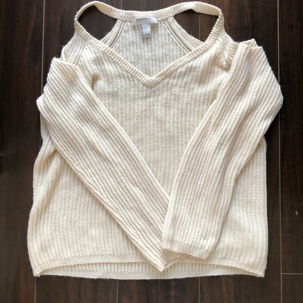 Forever 21 open shoulder sweater